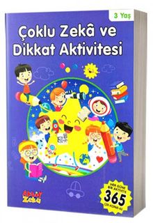 Çoklu Zeka ve Dikkat Aktivitesi 3 Yaş - Mavi Kitap