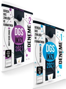 DGS İkizi 2 Özgün Deneme Sınavı Dijital Çözümlü
