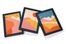 Full Frame Duvar Sanatları - Minimalist Soyut Manzara Turuncu Dağlar - Üçlü Set (FF-DS011)</span>