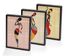 Full Frame Duvar Sanatları - AfrikaObje - Dans Eden Kadın Figürleri Slim - Üçlü Set (FF-DS014)</span>