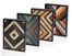 Full Frame Duvar Sanatları - Ahşap Desenler - Geometrik Simetri Z - Dörtlü Set (FF-DS021)</span>