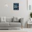 Full Frame Duvar Sanatları - Ahşap Desenler - Home Sweet Home Lacivert  (FF-DS030)</span>