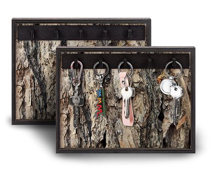 Full Frame Duvar Sanatları - Anahtarlık - Ağaç Kabuğu Çam (FF-DS076)