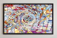 Full Frame Duvar Sanatları - VitrayObje Küçük DD - Renkli, Anafor (FF-DSC061)