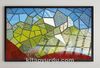 Full Frame Duvar Sanatları - VitrayObje Küçük DD - Renkli, Çokgen Mozaik (FF-DSC062)