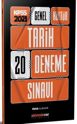 2021 KPSS Tarih 20 Deneme