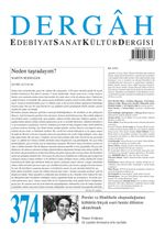 Dergah Edebiyat Sanat Kültür Dergisi Sayı:374 Nisan 2021