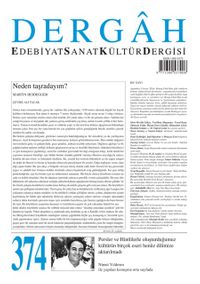 Dergah Edebiyat Sanat Kültür Dergisi Sayı:374 Nisan 2021