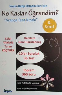 8. Sınıf Ne Kadar Öğrendim? (İmam-Hatip Ortaokulları İçin) & Arapça Test Kitabı