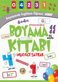 Etkinliklerle Boyama Kitabı & İngilizce Sayılar