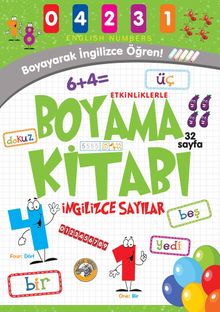 Etkinliklerle Boyama Kitabı & İngilizce Sayılar