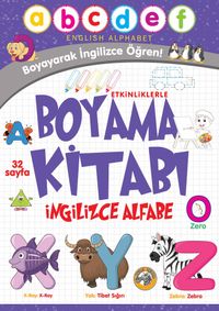 Etkinliklerle Boyama Kitabı & İngilizce Alfabe