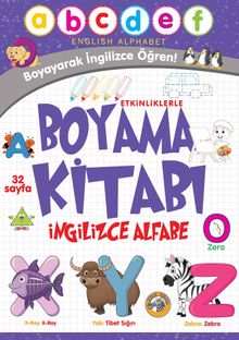 Etkinliklerle Boyama Kitabı & İngilizce Alfabe