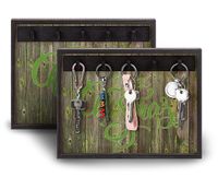 Full Frame Duvar Sanatları - Anahtarlık - Merry Christmas Yeşil (FF-DS081)