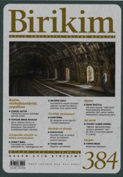 Birikim Aylık Sosyalist Kültür Dergisi Sayı: 384 Nisan 2021
