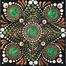 Full Frame Duvar Sanatları - VitrayMandala - Yeşil Altınlı 1 (FF-DSC038)</span>