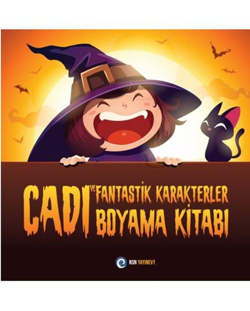 Cadı ve Fantastik  Karakterler - Boyama Kitabı
