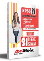 2021 KPSS Eğitim Bilimleri Öğretim Yöntem ve Teknikleri Tamamı Çözümlü 21 Deneme Sınavı