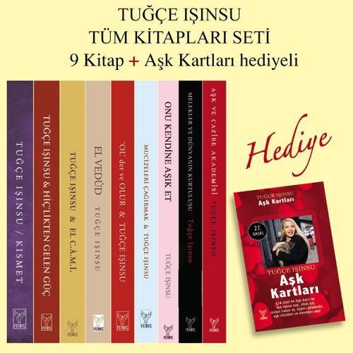 Tuğçe Işınsu Tüm Kitapları Seti (10 Kitap) (Aşk Kartları Hediyeli)