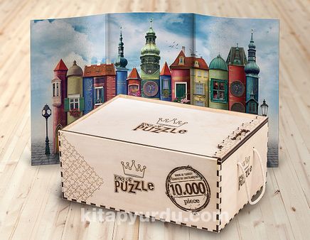Büyük Kitap Kasabası 10000 Parça Ahşap Puzzle (10M-106-KT)