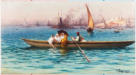 Amusement on the Caique / Fausto Zonaro 4500 Parça Ahşap Puzzle (MMMMD-109-KR)