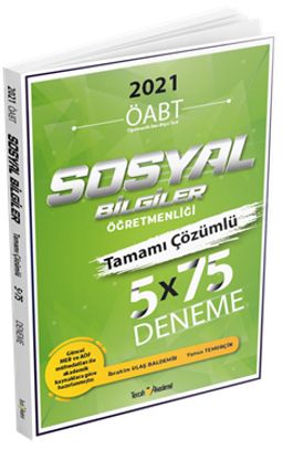 ÖABT Sosyal Bilgiler Öğretmenliği Tamamı Çözümlü 5x75 Deneme