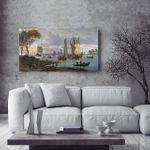 A River View / Abraham Storck - Ahşap Puzzle Poster 242 Parça (PPCCL-107-KR)