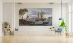A River View / Abraham Storck - Ahşap Puzzle Poster 496 Parça (PPD-107-KR)