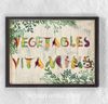 Full Frame Duvar Sanatları - Vegetables Vitamins (FF-DS092)