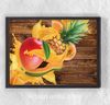 Full Frame Duvar Sanatları - Meyve Patlaması - Tropik Kokteyl (FF-DS100)