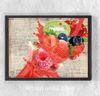 Full Frame Duvar Sanatları - Meyve Patlaması, Tatlı Kokteyl (FF-DS101)