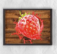 Full Frame Duvar Sanatları - Çilek (FF-DS112)