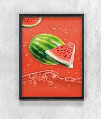 Full Frame Duvar Sanatları - Karpuz Suyu (FF-DS113)
