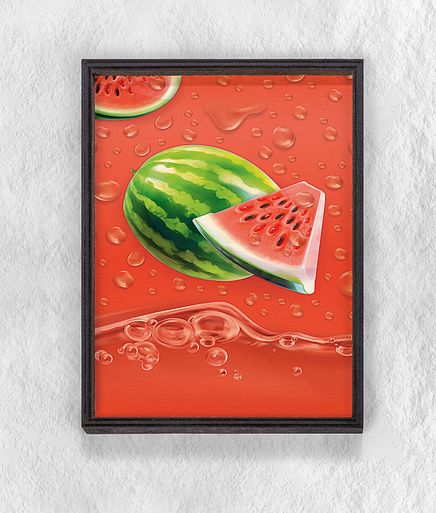 Full Frame Duvar Sanatları - Karpuz Suyu (FF-DS113)