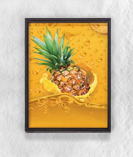 Full Frame Duvar Sanatları - Ananas Suyu (FF-DS114)