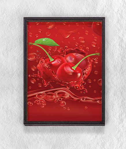 Full Frame Duvar Sanatları - Kiraz Suyu (FF-DS117)