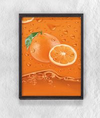Full Frame Duvar Sanatları - Portakal Suyu (FF-DS121)