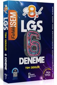 2021 Farklı İsem LGS 8. Sınıf Tüm Dersler Dijital Çözümlü 6 Deneme