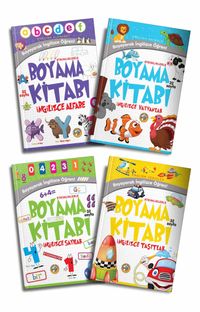 Boyayarak İngilizce Öğren Seti (4 Kitap)