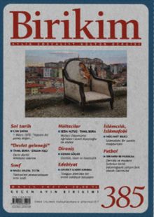 Birikim Aylık Sosyalist Kültür Dergisi Sayı: 385 Mayıs 2021
