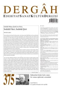 Dergah Edebiyat Sanat Kültür Dergisi Sayı:375 Mayıs 2021