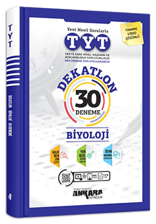 TYT Dekatlon Biyoloji 30 Deneme