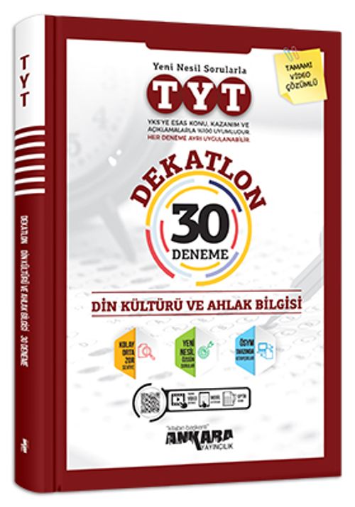 TYT Dekatlon Din Kültürü ve Ahlak Bilgisi 30 Deneme