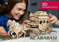 At Arabası Ahşap 3D Puzzle