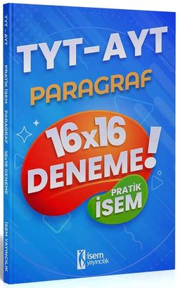 2021 TYT AYT Pratik İsem Kazandıran Paragraf 16x16 Deneme