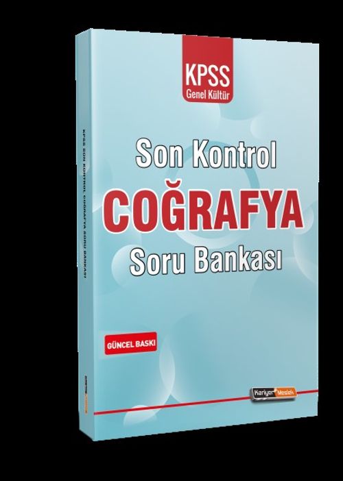 2021 KPSS Genel Kültür Coğrafya Son Kontrol Soru Bankası
