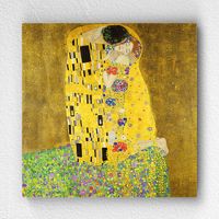 Full Frame pratiCanvas Tablo - Gustav Klimt - The Kiss	(FF-PCŞ337)