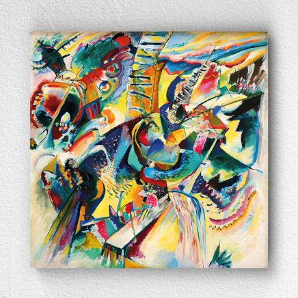 Full Frame pratiCanvas Tablo - Wassily Kandinsky - Improvisation Gorge (FF-PCŞ323)