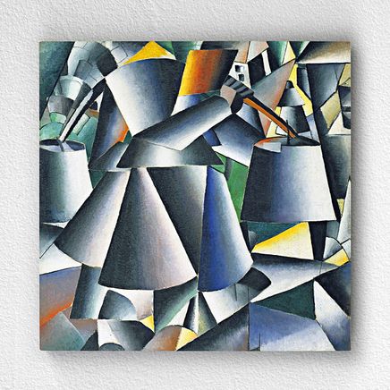 Full Frame pratiCanvas Tablo - Kazimir Malevich - Woman with Pails Dynamic Arrangement (FF-PCŞ275)