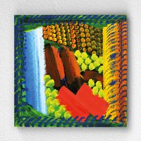 Full Frame pratiCanvas Tablo - Howard Hodgkin - Red Bermudas (FF-PCŞ251)